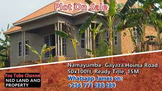 Plot On Sale, Namayumba Hoima Road