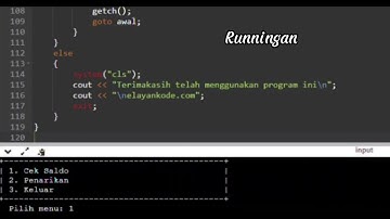 Tugas UAS dasar pemrograman - Membuat program ATM