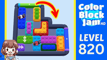 Color Block Jam Level 820 Solution Walkthrough