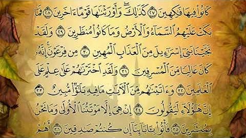 سورة الدخان - الشيخ ماهر المعيقلي - 1425هـ.flv