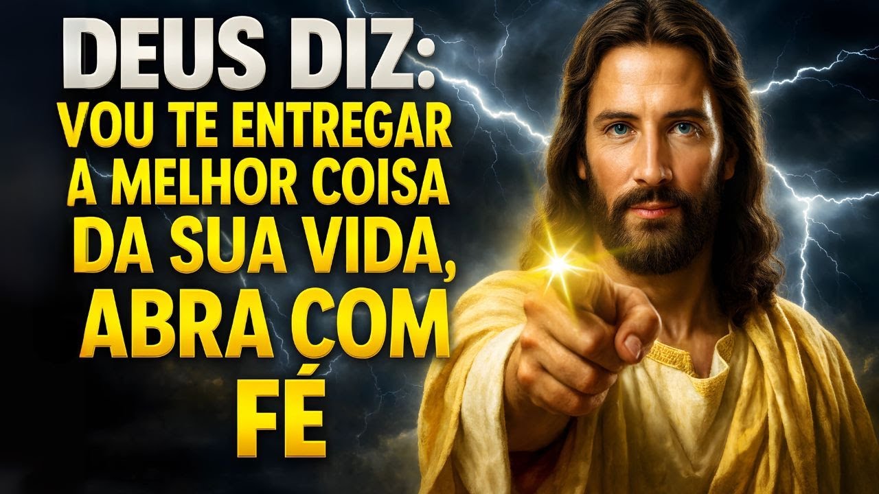 DEUS DIZ:  VOU TE ENTREGAR A MELHOR COISA DA SUA VIDA, ABRA COM FÉ