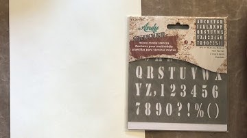 Using stencils to create junk journal page backgrounds