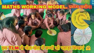 MATHS WORKING MODEL. MULTIPLICATION TABLE MACHINE. पहाड़ा मशीन।खेल-खेल में पहाड़ा सिखाएं इस TLM से। screenshot 2