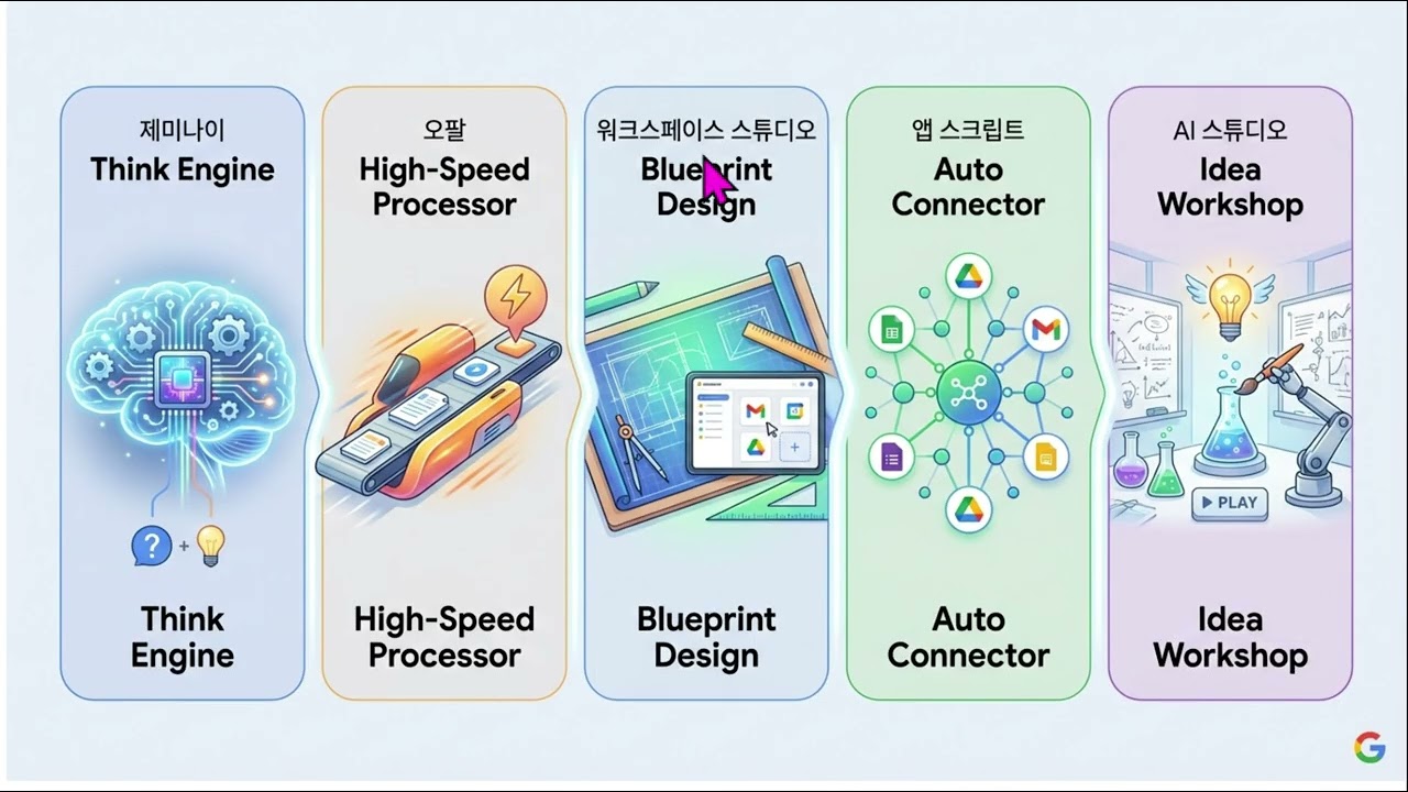 Google Gemini, Opal, Workspace Studio, AI Studio, App Script 비교 및 설명
