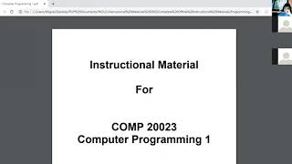 DICT Computer Programming 1(11/10/2020)