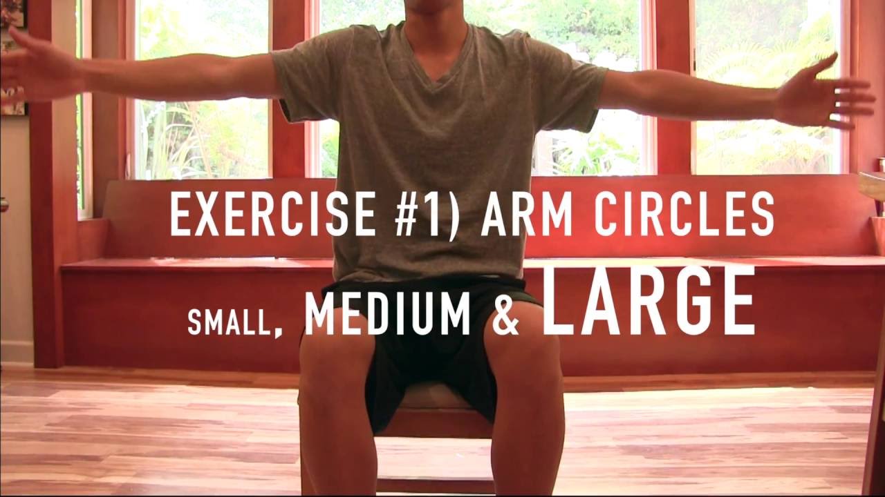 Easy Exercises You Can Do Sitting Down - YouTube