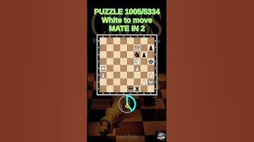 Chess puzzle series 🧩1005/5334 #chess #puzzle #learnchesstactics #magnuscarlsen #polgar #chessbooks