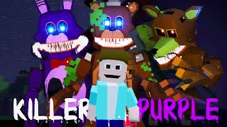 *TERRIFYING NEW SECRET* TWISTED ANIMATRONICS HUNT PURPLE GUY AT MIDNIGHT.. | FNAF Killer in Purple 2