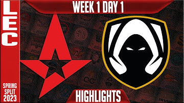 AST vs TH Highlights | LEC Winter 2023 W1D1 | Astralis vs Team Heretics