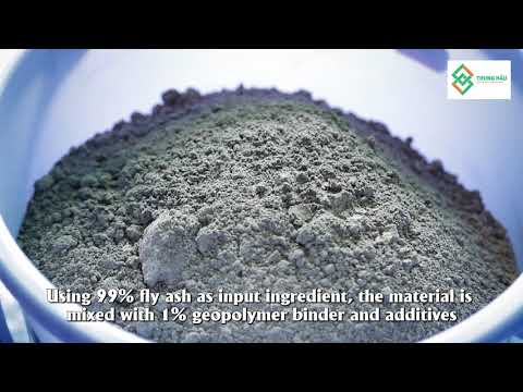 100% Sand from Fly Ash - Semi-dry Geopolymer Technology