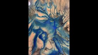 Simple dutch pour acrylic painting using 3 colors. Gorgeous results. Video number 326.