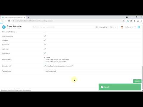 How to add/edit/delete reseller packages in DirectAdmin