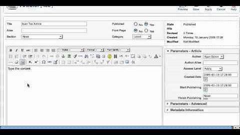 How to add an article in Joomla 1.5