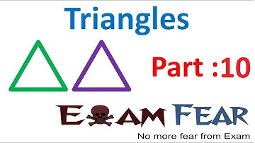 Maths Triangles part 10 (Properties of Triangle: Numerical) CBSE class 9 Mathematics IX