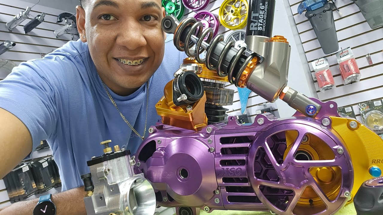 MOTOR CNC A 142CC  PARA ESTA HONDA DIO 🔥😍