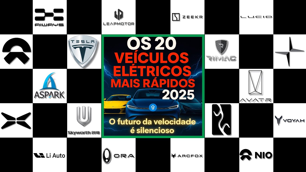 Top 20 EVs Mais Rápidos de 2025 ⚡ | A Guerra da Velocidade Elétrica ...