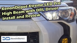 Install and review of the xenondepot xreme led pro headlights with new
drl drivers in a 2018 toyota trd 4runner. these allow high beams t...