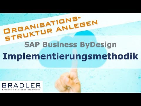 SAP Business ByDesign Implementierungsmethodik: Organisationsstruktur anlegen