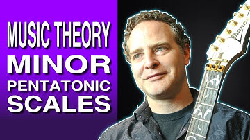 Music Theory  -  Minor Pentatonic Scales - All 5 Positions In A Minor.