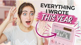I wrote HOW MANY words this year?? (Writing WrapUp + Sharing My 2024 Goals)