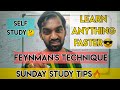 Learn anything faster  feynmans technique  self study technique  sunday study tips  tamil