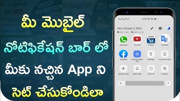 Create Application Shortcuts on Android Notification panel | Your Favorite Apps Notification Bar add