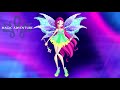 Winx Club - Roxy All Full Transformations up to Onyrix!