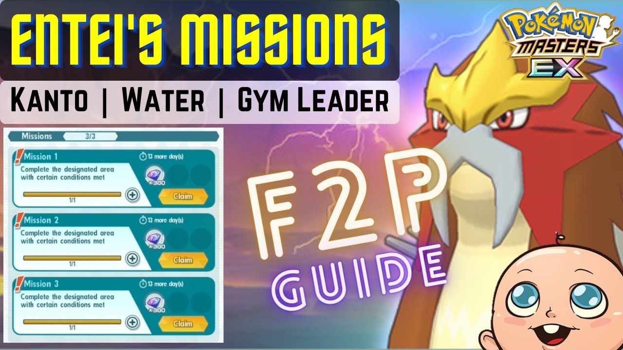 F2P Guide - Clearing Entei 3 Missions | Legendary Arena | Pokemon Masters EX