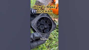 How To Make Charcoal Biochar 🪵🔥  #bushcraft #survival #camping #skills #outdoors #charcoal