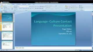 Language Culture Contact Presentation
