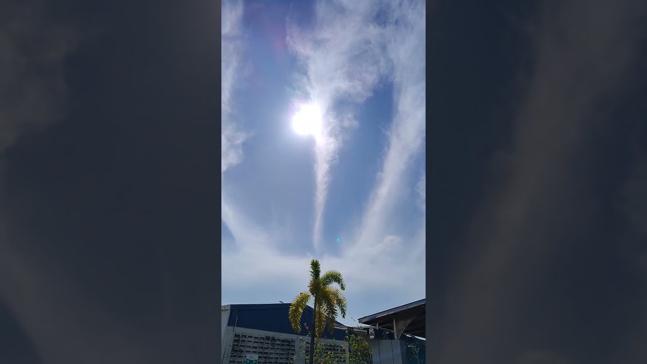 strange clouds pattern