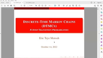 N-Step Transition Probabilities With Solved Examples and Exercise || Tutorial 7 (E)