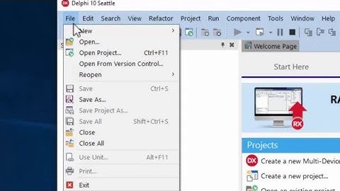 Compile And Run an uniGUI Project