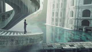 Surreal Floating Architecture in Endless Void  Hyper-Realistic Escher-Inspired Dreamscape