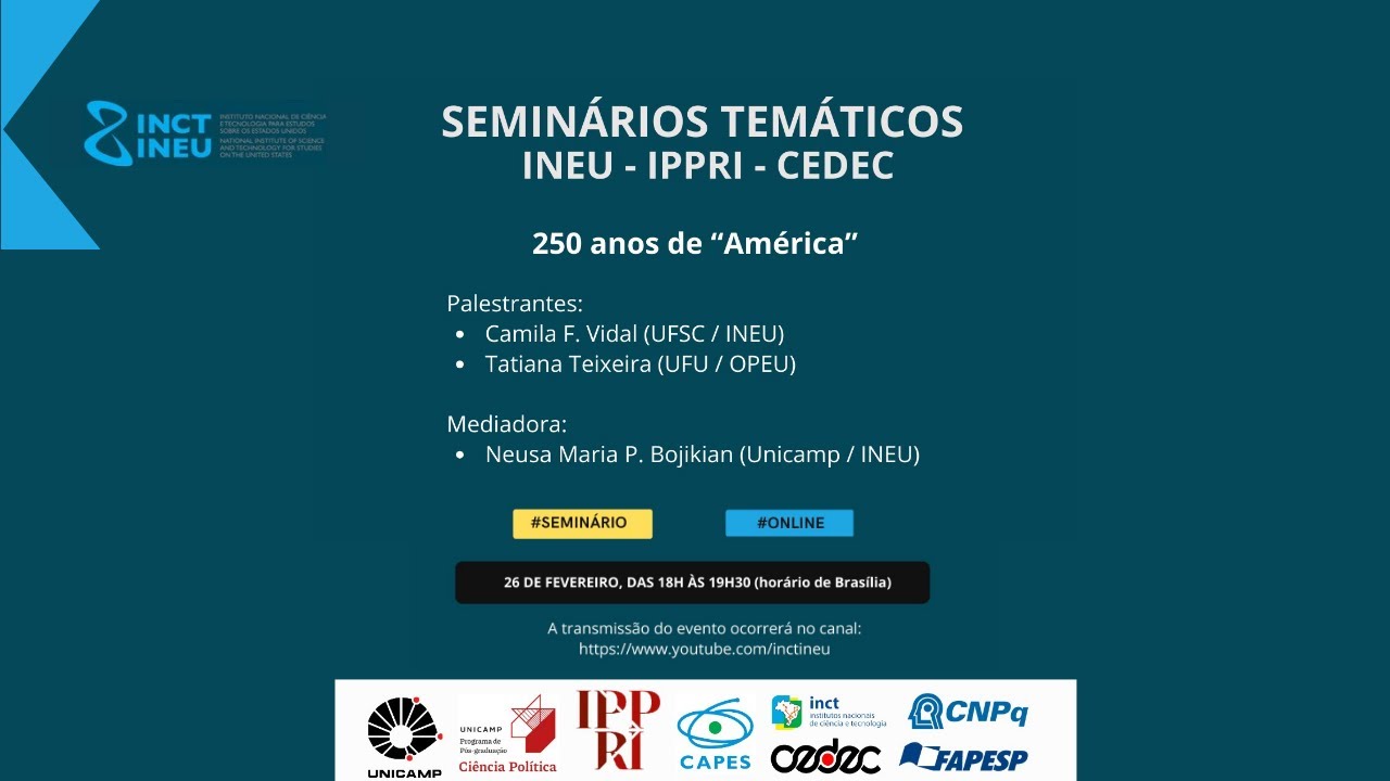 Seminários Temáticos - 250 anos de 