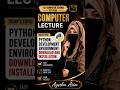 Python development environment #computerscience  #exam