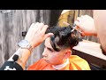 Young Customer Gets An ASMR HAIRCUT In A Real Barber Shop