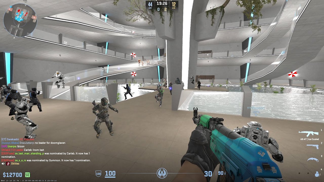 CS2 Zombie Escape ze_umbrellazombie_v1_p3_final на сервере GFL