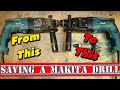 Saving and cleaning an Old Makita HR2450 SDS drill with a burnt out motor.