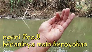 TERBUKTI AMPUH.!! MANCING WADER PARI DI SUNGAI UMPAN ULAT HONGKONG
