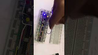 Final Clock Circuit for 8 bit breadboard Computer (flashing lights)