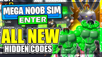 Mega Noob Simulator (SEPTEMBER 2021) ALL *NEW* SECRET OP CODES!? Roblox Mega Noob Simulator