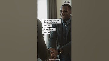 Better Ways To Congratulate Someone✌ | Learn with ESL