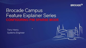 CONFIGURING PIM SPARSE MODE