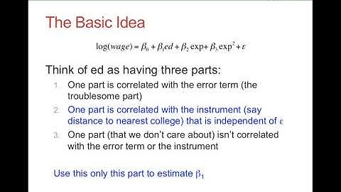 An intuitive introduction to Instrumental Variables