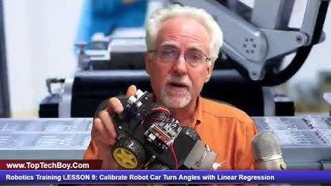 Robotics Training LESSON 9: Calibrate Robot Car Turn Angles with Linear Regression