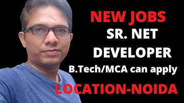 NEW JOBS in NOIDA-SR. Net Developer @ Synapse India