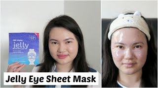 Clean & Clear Jelly Eye Sheet Mask Review + Demo | Tracey Violet