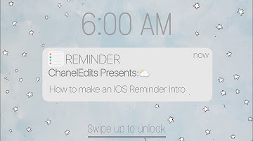 How to make an iOS Reminder Intro on iPhone