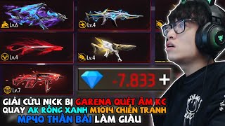 HÙNG AKIRA GIẢI CỨU NICK BỊ GARENA ÂM KC QUAY AK RỒNG XANH M1014 CHIẾN TRANH MP40 THẦN BÀI GIÀU LUÔN